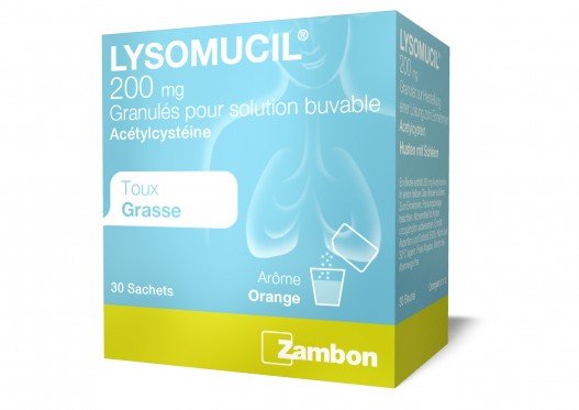 Lysomucil granulés 200 mg