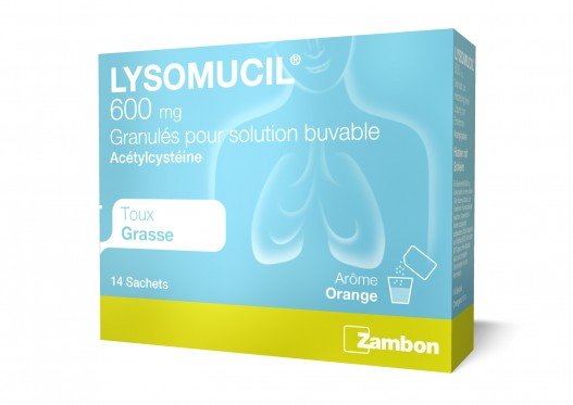 Lysomucil granulés 600 mg
